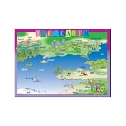 Табло по английски език за 4. клас: Tne Earth