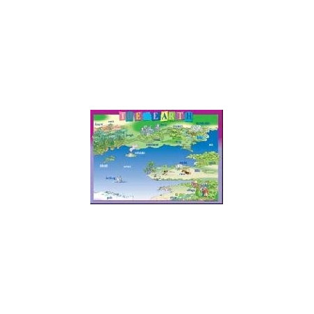 Табло по английски език за 4. клас: Tne Earth
