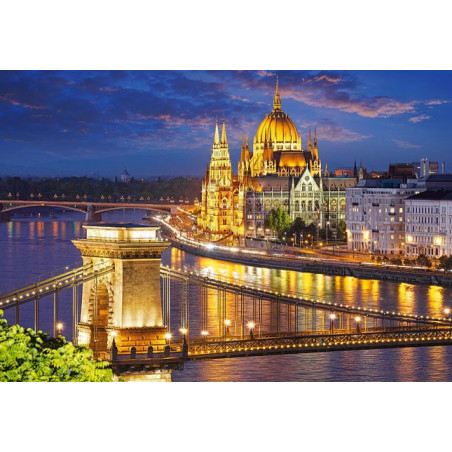 Budapest view at dusk