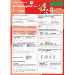 С един поглед: Английска граматика за 7. клас - дипляна