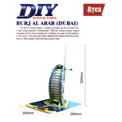 Burj Al Arab - Dubai -  3D Puzzle Model Children DIY Toys