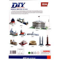 White House Model 3D- Educational Puzzle