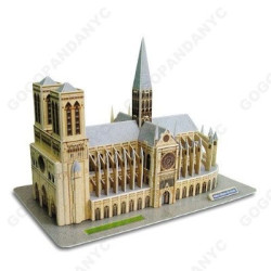 France Notre Dame De Paris Model  3D - Educational Puzzle