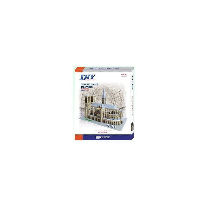 France Notre Dame De Paris Model  3D - Educational Puzzle
