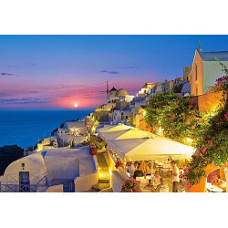 Santorini by Night, Greece 