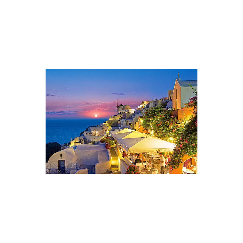 Santorini by Night, Greece 