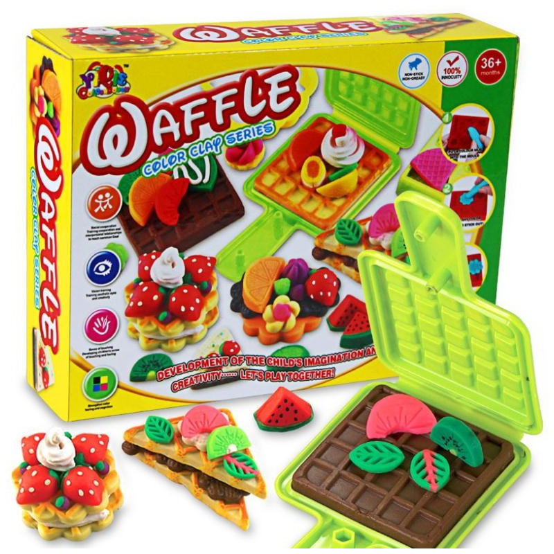 Color clay series.Waffle
