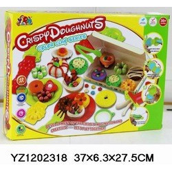 Color clay series. Crispy Doughnuts