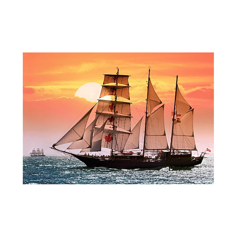 Sailing Ship in the Sunset 