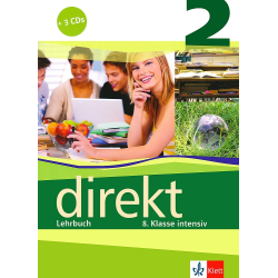 Direkt - ниво 2 (B1): Учебник за 8. клас + 3 CD Учебна система по немски език 2018/2019