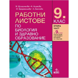 Работни листове по биология и здравно образование за 9. клас По учебната програма за 2018/2019 г.