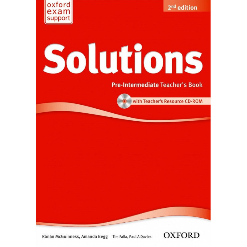 Solutions 2E Pre - Intermediate Teachers Book & CD - ROM Pack