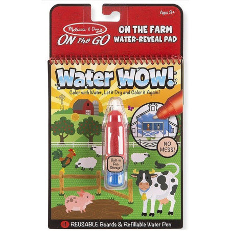 Книжка за оцветяване Вода УАУ! - Ферма - Water Wow Farm - Melissa & Doug
