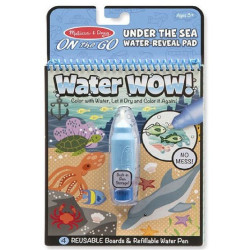 Книжка за оцветяване Вода УАУ! - Подводен свят - Water Wow - Under the sea - Melissa & Doug