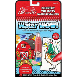 Книжка за оцветяване Вода УАУ! - Свържи точките - Water Wow - Connect The Dots - Melissa & Doug