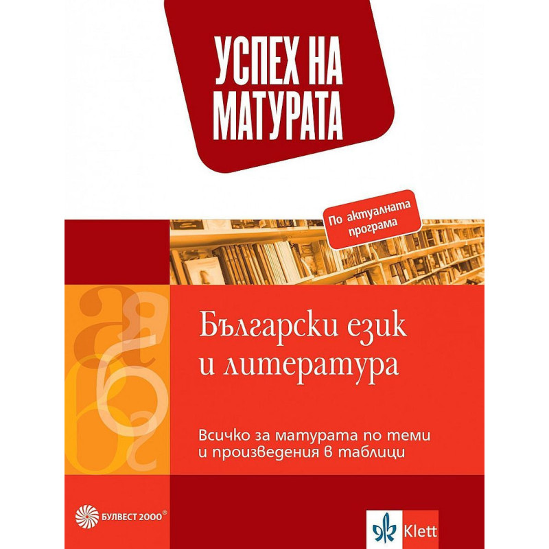 Успех на матурата по БЕЛ. Всичко за матурата по теми и произведения в таблици. Учебна програма 2023/2024
