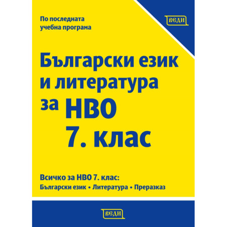 Български език и литература за НВО 7. клас. Учебна програма 2023/2024