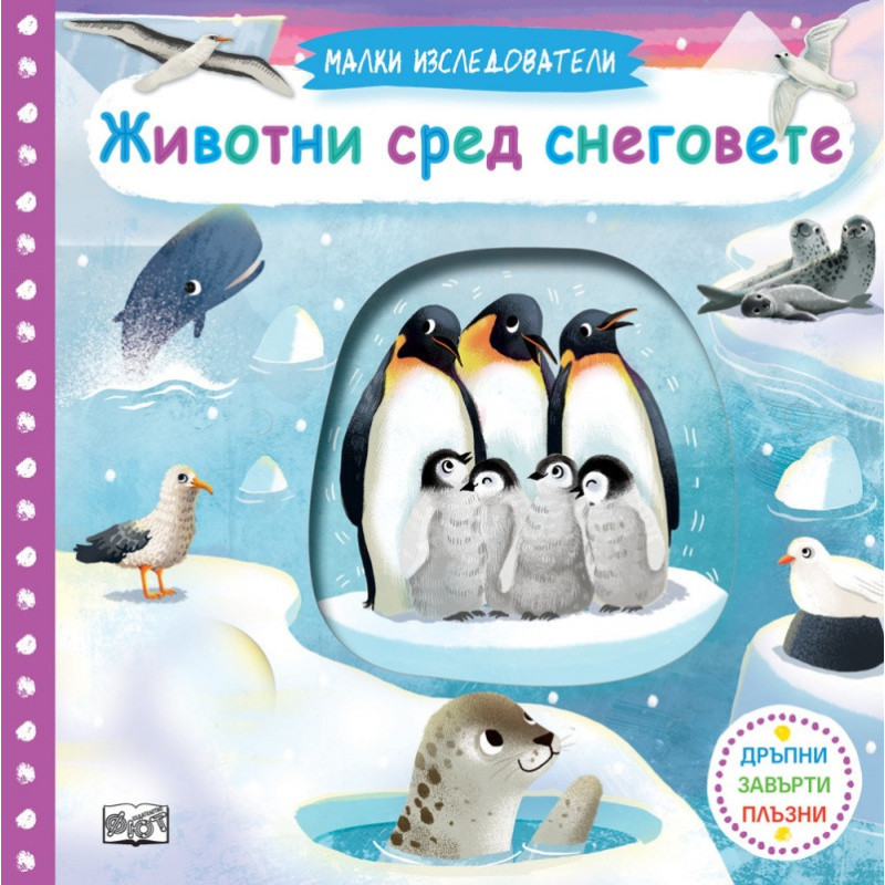 Малки изследователи: Животни в снеговете (Дръпни, завърти, плъзни!)