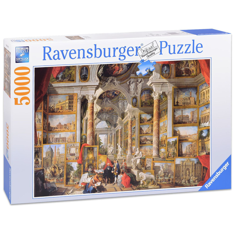 Пъзел Ravensburger от 5000 части - Изглед към модерен Рим, Панини