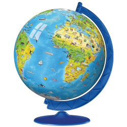 3D пъзел Ravensburger от 180 части - Глобус за деца
