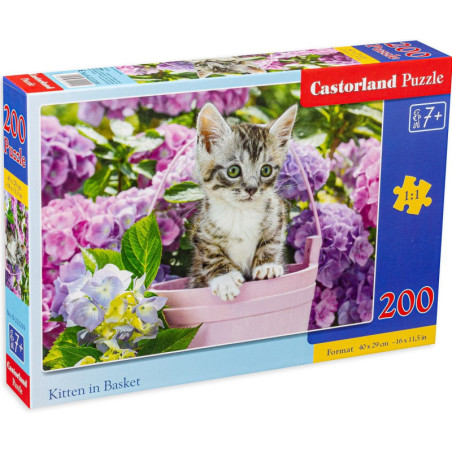 Пъзел Castorland от 200 части - Сладко коте