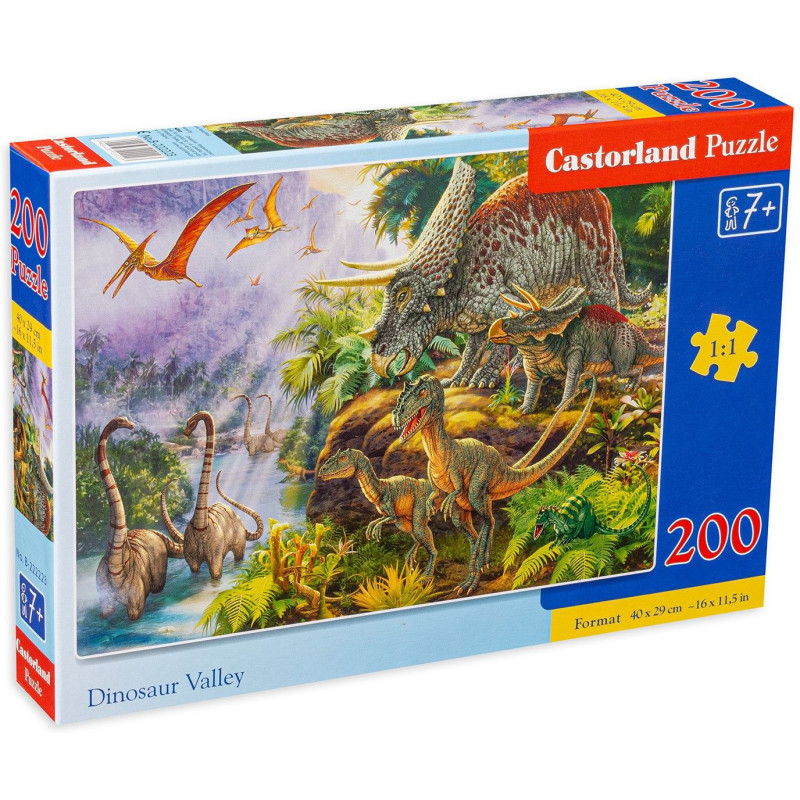 Пъзел Castorland от 200 части - Долината на динозаврите