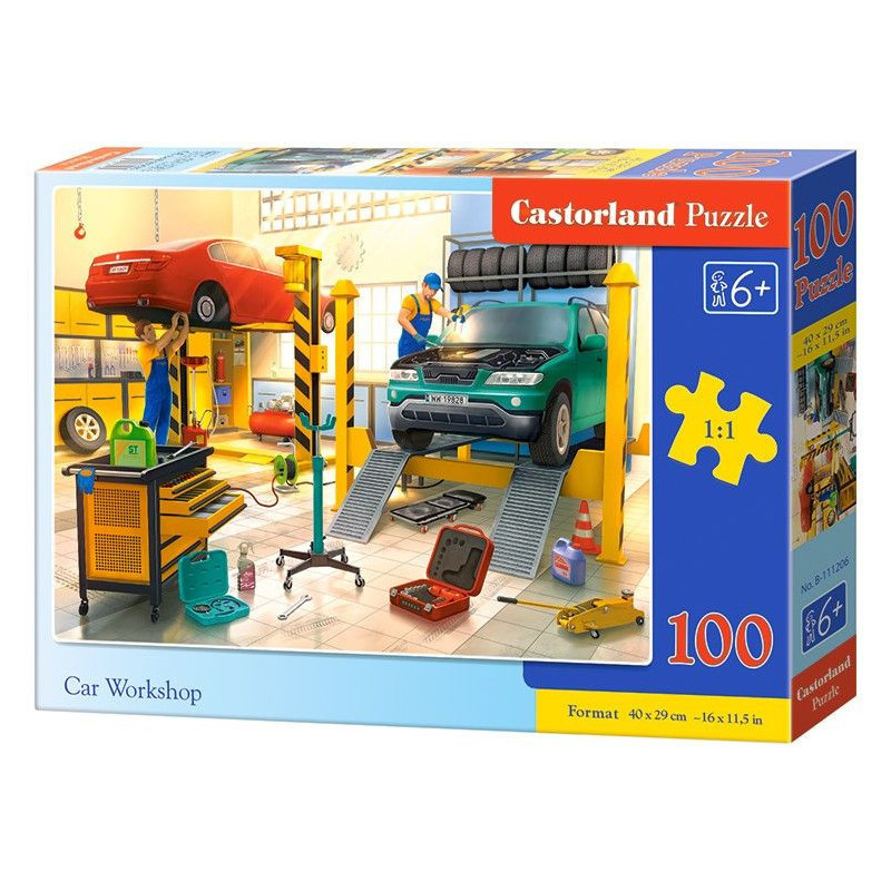 Пъзел Castorland от 100 части - Автокъща