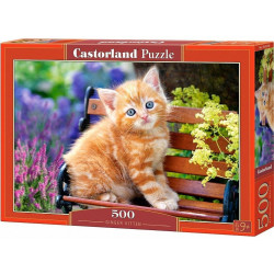 Пъзел Castorland от 500 части - Рижаво коте