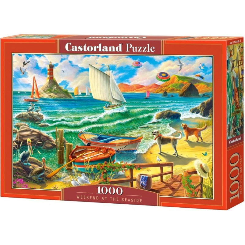 Пъзел Castorland от 1000 части - Уикенд на морския бряг