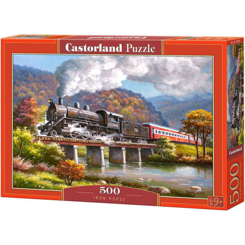 Пъзел Castorland от 500 части - Парен локомотив, Сунг Ким
