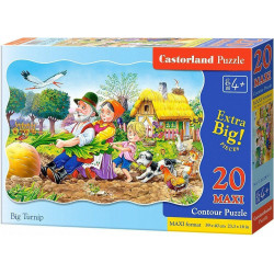 Пъзел Castorland от 20 XXL части - Дядо вади ряпа