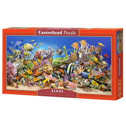 Панорамен пъзел Castorland от 4000 части - Живота в морето