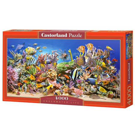 Панорамен пъзел Castorland от 4000 части - Живота в морето