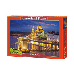 Пъзел Castorland от 2000 части - Будапеща през нощта