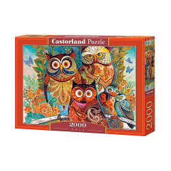 Пъзел Castorland от 2000 части - Бухали