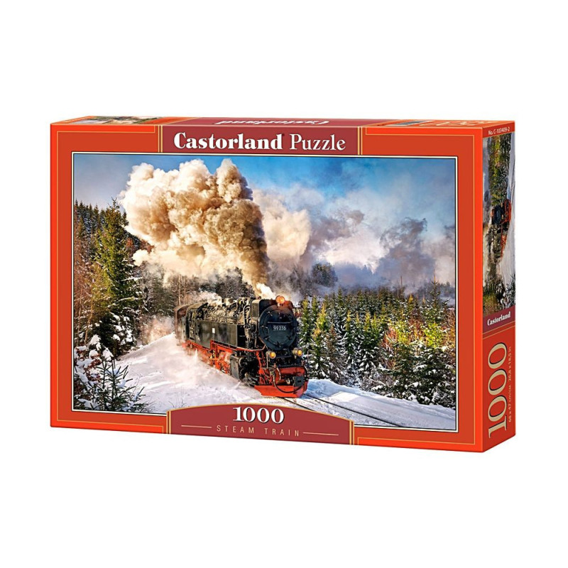 Пъзел Castorland от 1000 части - Парен локомотив