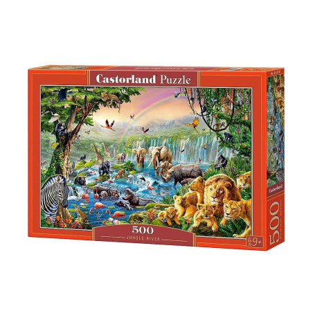 Пъзел Castorland от 500 части - Река в джунглата