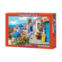 Пъзел Castorland от 2000 части - Пролет в Санторини