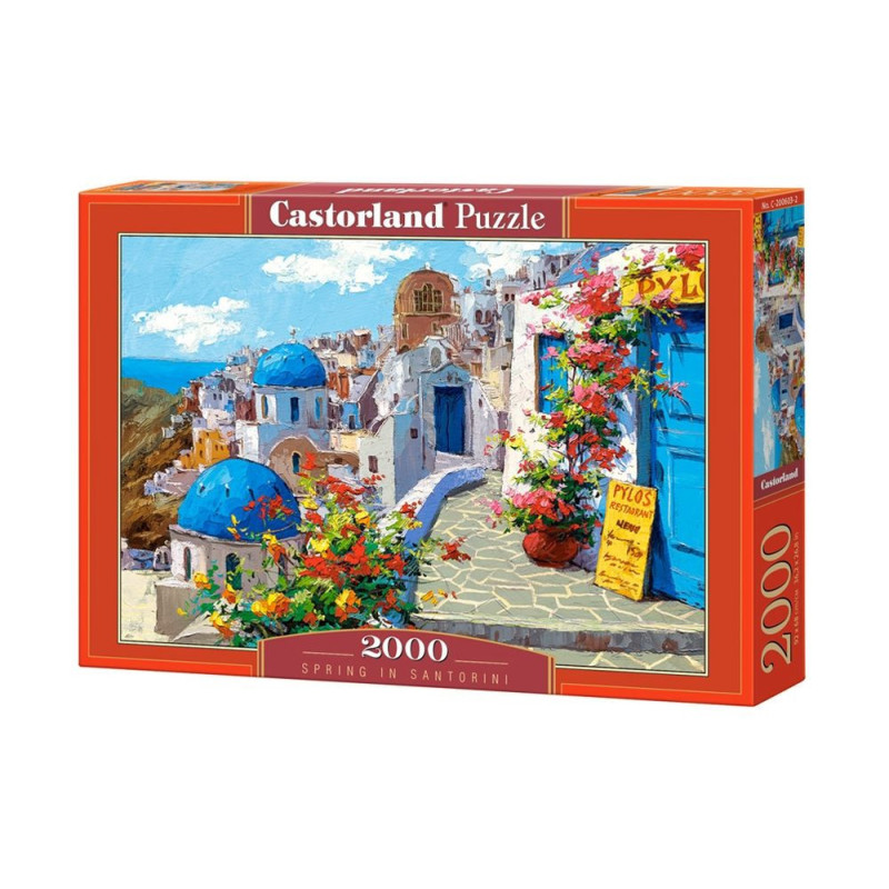 Пъзел Castorland от 2000 части - Пролет в Санторини