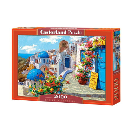 Пъзел Castorland от 2000 части - Пролет в Санторини