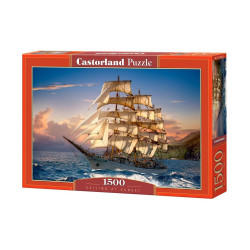Пъзел Castorland от 1500 части - Плавайки по залеза