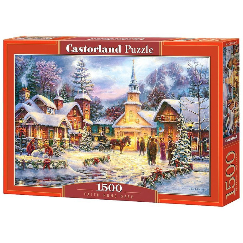 Пъзел Castorland от 1500 части - Дълбока вяра, Чък Пинсън
