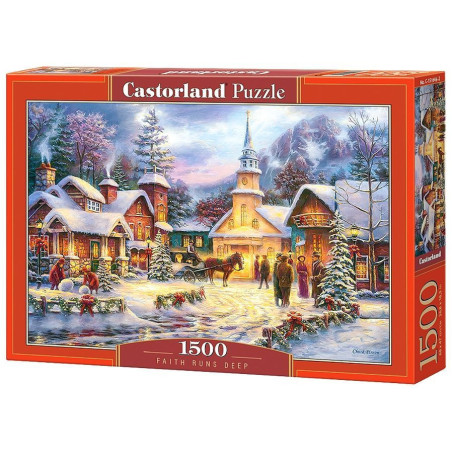Пъзел Castorland от 1500 части - Дълбока вяра, Чък Пинсън
