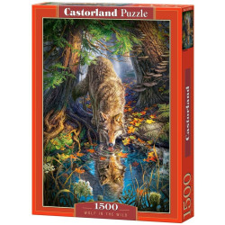 Пъзел Castorland от 1500 части - Вълк в дивото