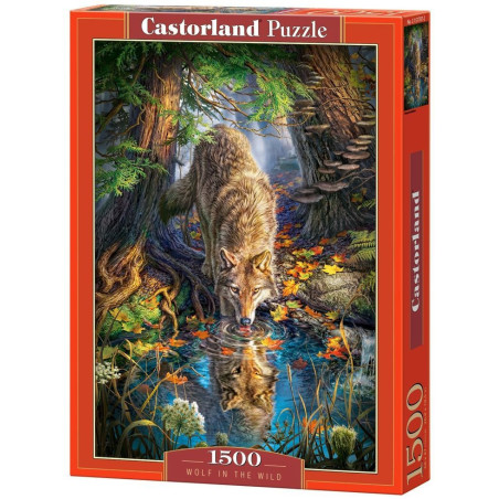 Пъзел Castorland от 1500 части - Вълк в дивото