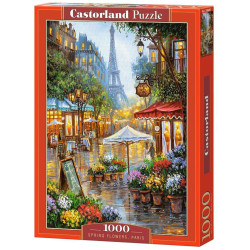Пъзел Castorland от 1000 части - Пролетни цветя в Париж