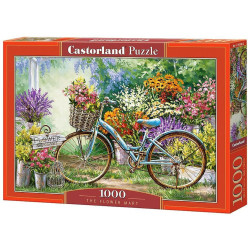 Пъзел Castorland от 1000 части - Цветен базар, Дона Гелсингър