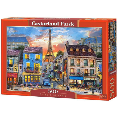Пъзел Castorland от 500 части - Улиците на Париж