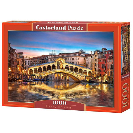 Пъзел Castorland от 1000 части - Мостът Риалто през нощта