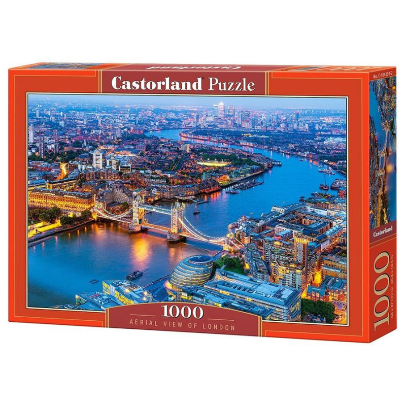 Пъзел Castorland от 1000 части - Лондон от птичи поглед
